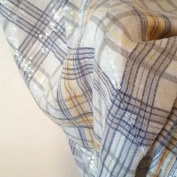 W by Worth sequin plaid tank designer dress NEW - Picture 8 of 8